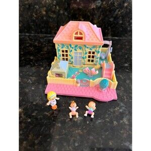 Polly Pocket Bluebird Nursery School VINTAGE 1994 COMPLETE with 3 Figures